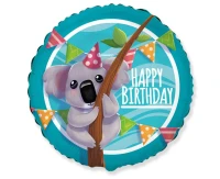 Foil balloon 18" FX - Koala,  unpacked (flat)